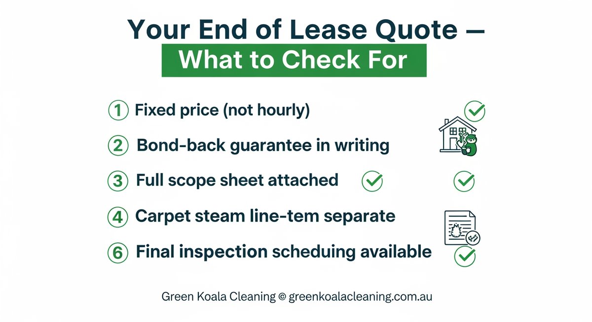 End Of Lease Cleaning Quote Wangaratta — Green Koala Cleaning